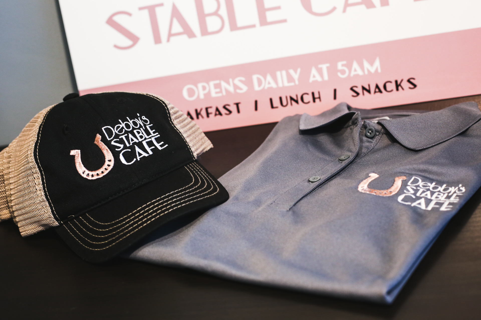 Custom Uniforms & Signage for Debby's Stable Cafe - IMAGEN